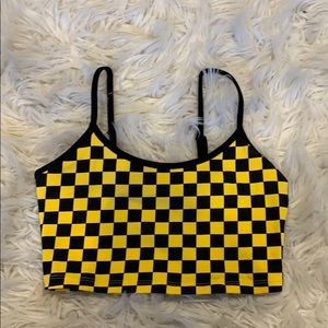 Checkered Crop Top